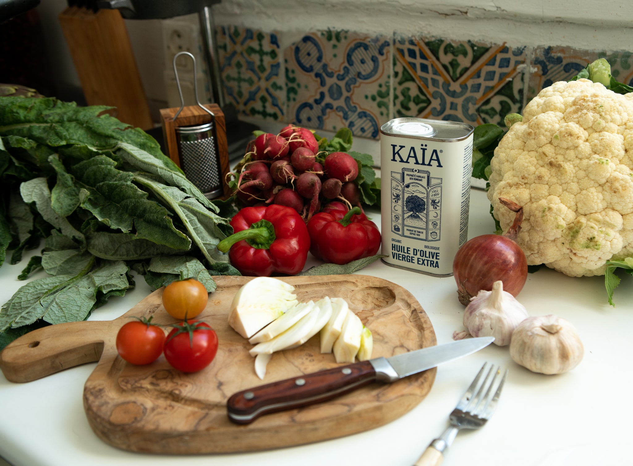 Coffret dégustation : huilier en céramique et huile d'olive vierge extra  Bio Kaïa — Datcha